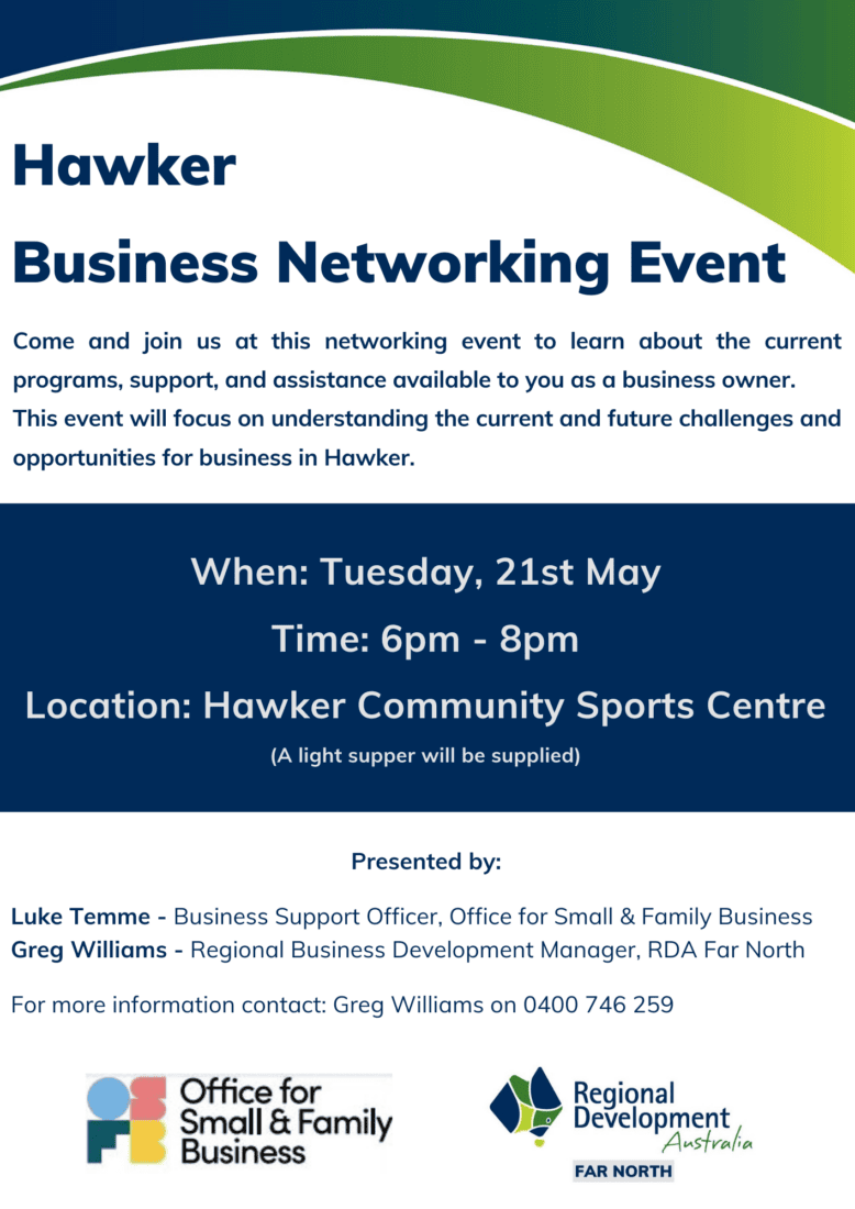 Hawker Business Networking Event MAY24