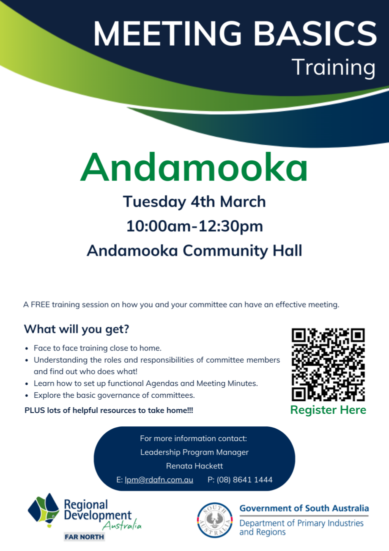 Meeting Basics Andamooka 4MAR25