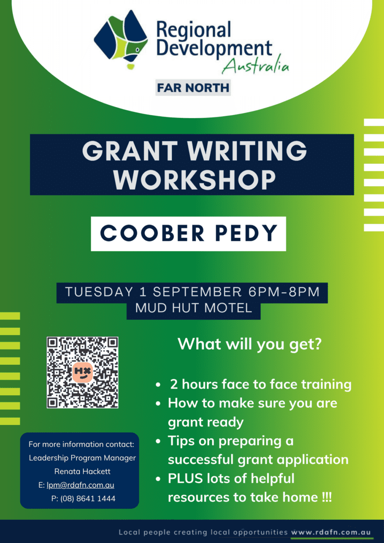 Grant Writing Workshop Coober Pedy